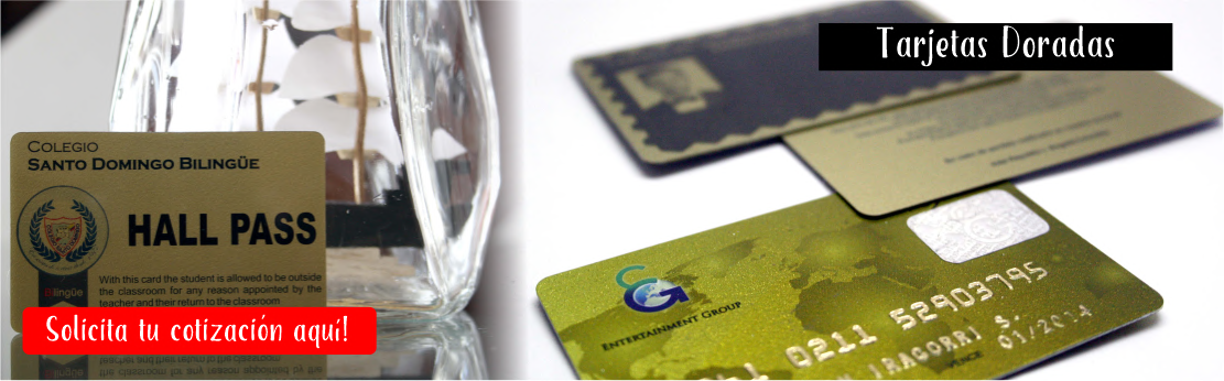 Banner tarjetas doradas